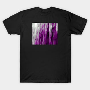 Ace Pride Rough Vertical Stripes Paint Gradient T-Shirt